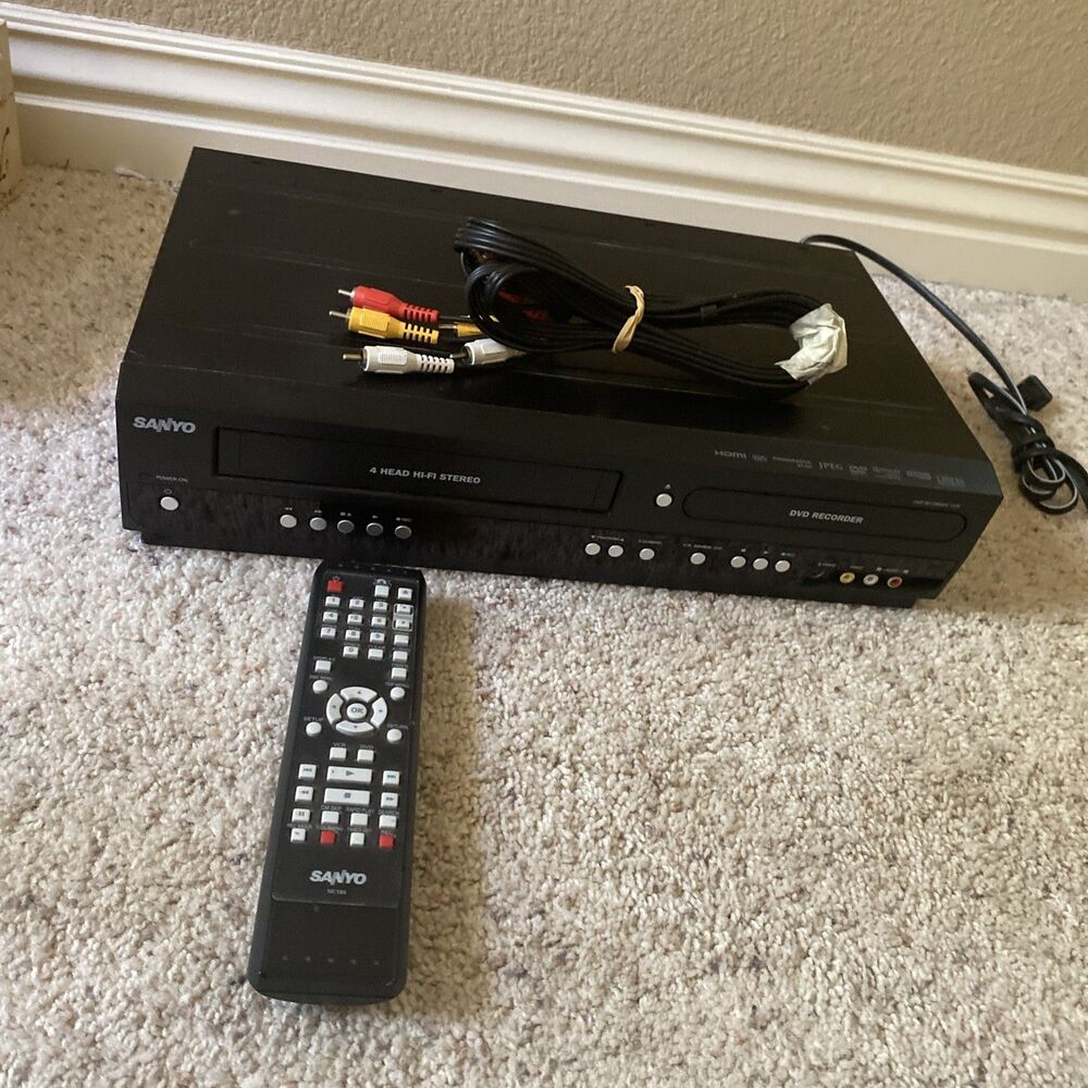 Sanyo Funai FWZV475F HDMI DVD Recorder/Player VCR Dubbing Combo W/Remote- Tested